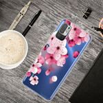 Xiaomi Redmi Note 10 5G / Capa Poco M3 Pro 5G Flores Pequenas Rosa