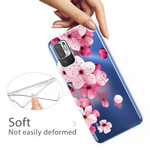 Xiaomi Redmi Note 10 5G / Capa Poco M3 Pro 5G Flores Pequenas Rosa