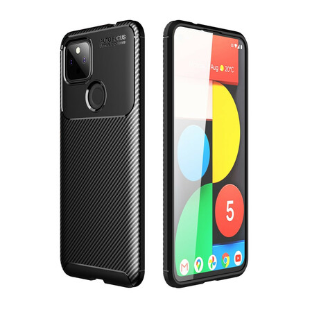 Google Pixel 5A 5G Capa Flexível de Fibra de Carbono