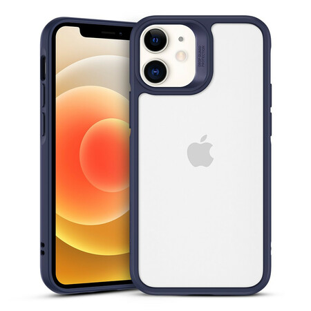 iPhone 12 Mini Case Back de vidro e Borda de Silicone