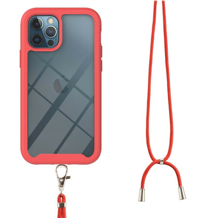 iPhone 12 / 12 Pro Hybrid Case com Lanyard e Contour Color