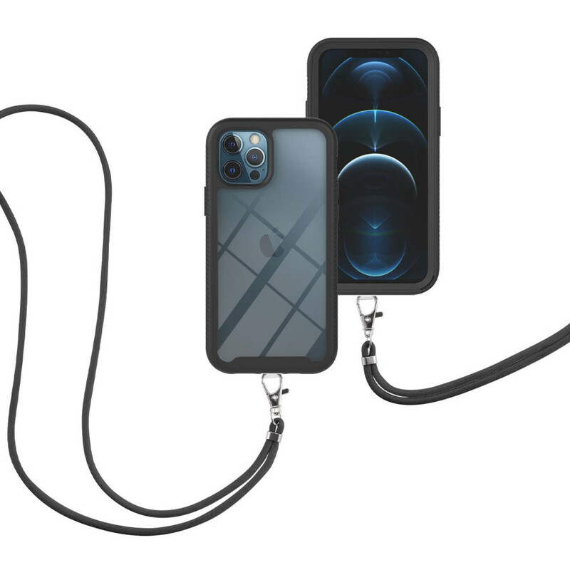 iPhone 12 / 12 Pro Hybrid Case com Lanyard e Contour Color