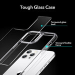 iPhone 12 / 12 Pro Case Glass Back e Borda de Silicone