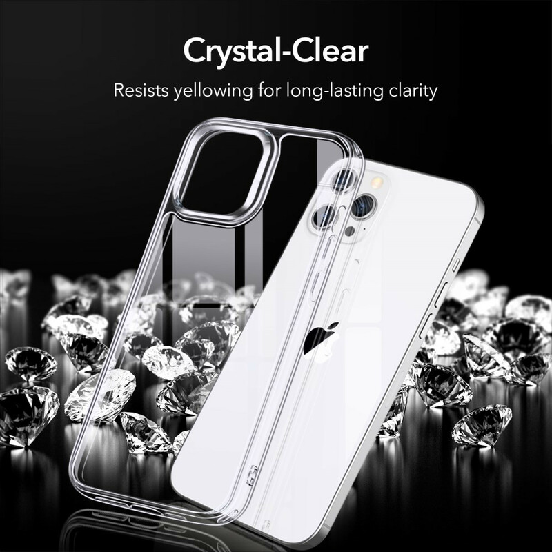 iPhone 12 / 12 Pro Case Glass Back e Borda de Silicone