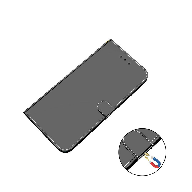 Google Pixel 5A 5G Espelho da Capa de Couro