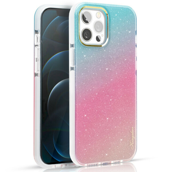 Case iPhone 12 / 12 Pro Multicolor Glitter KINGXBAR