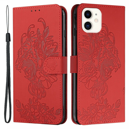 Capa iPhone 12 / 12 Pro Tiger Baroque com Cordão