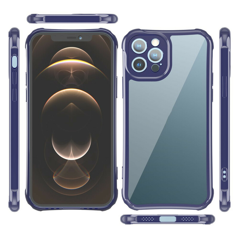 iPhone 12 / 12 Pro Transparent Case LEEU Almofadas de protecção