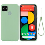 Google Pixel 5A 5G Capa de Silicone Líquido com CordÃ£o