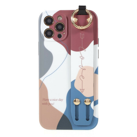 Capa iPhone 12 Pro com correia de suporte Multicor