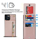 Capa iPhone 12 / 12 Pro Porta-cartões com correia de ombro