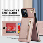 Capa iPhone 12 / 12 Pro Porta-cartões com correia de ombro