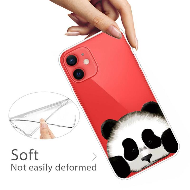 iPhone 13 Mini capa transparente Panda