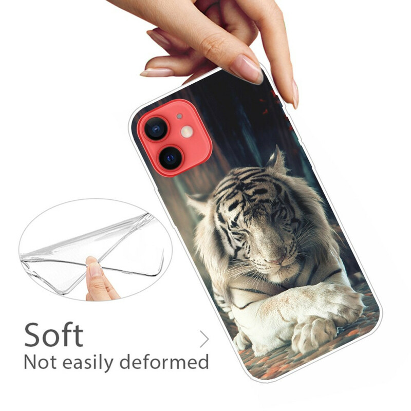 iPhone 13 Mini Capa Flexível para Tigre
