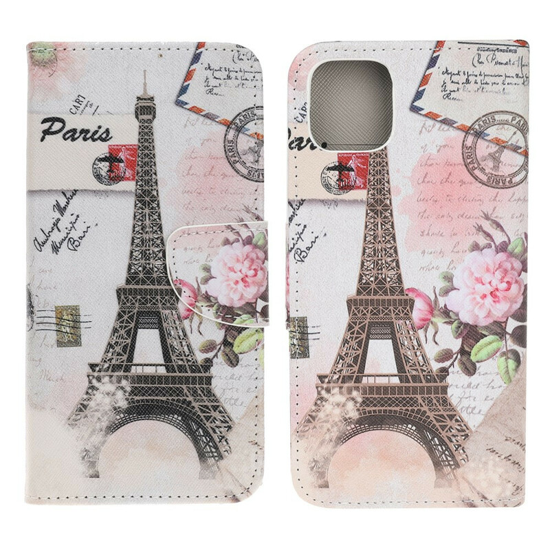 Case iPhone 13 Mini Eiffel Tower Retro