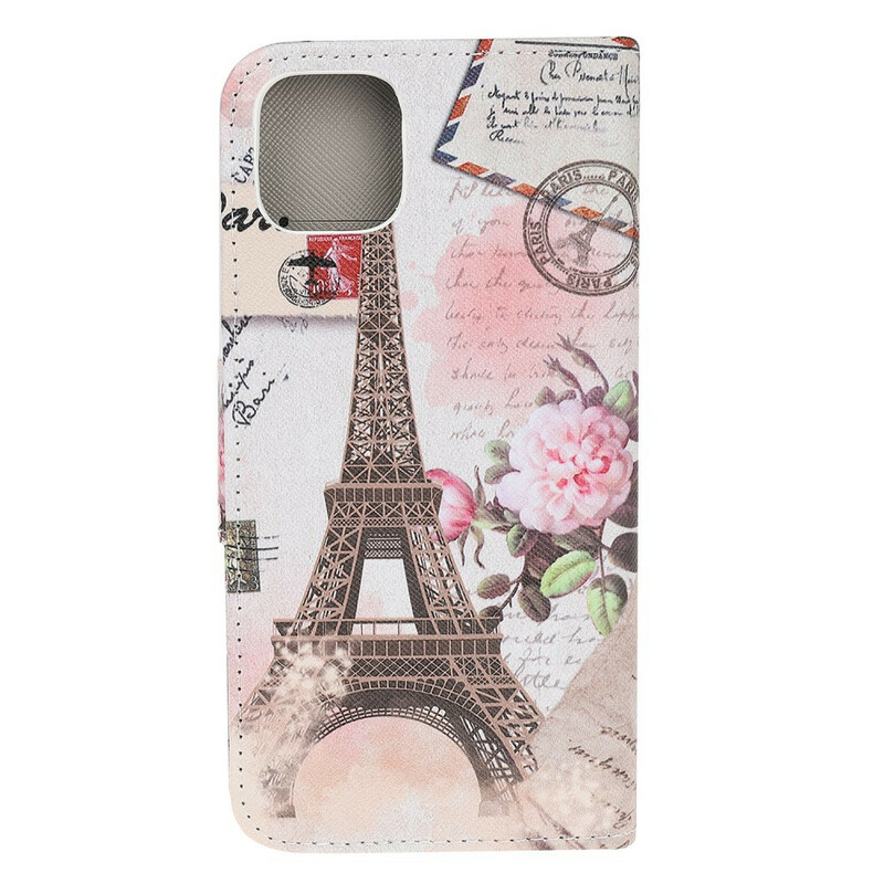 Case iPhone 13 Mini Eiffel Tower Retro