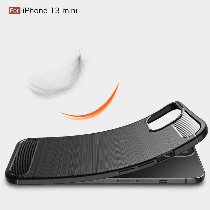 iPhone 13 Mini capa de fibra de carbono escovada