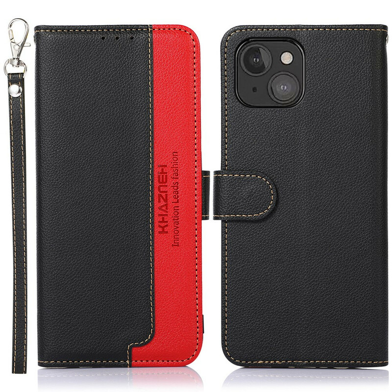 Case iPhone 13 Mini Style Litchi RFID KHAZNEH