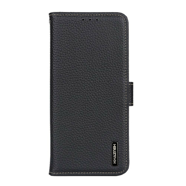 Case iPhone 13 Mini Genuine Leather Litchi KHAZNEH