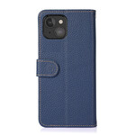 Case iPhone 13 Mini Genuine Leather Litchi KHAZNEH