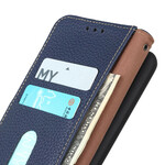 Case iPhone 13 Mini Genuine Leather Litchi KHAZNEH