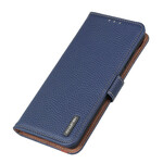 Case iPhone 13 Mini Genuine Leather Litchi KHAZNEH