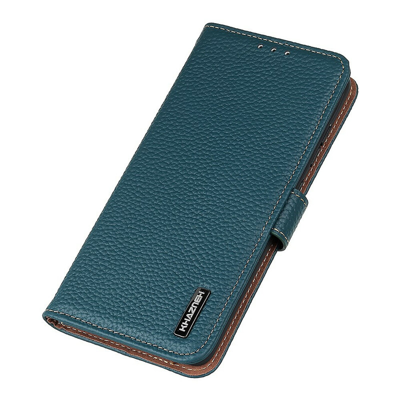 Case iPhone 13 Mini Genuine Leather Litchi KHAZNEH