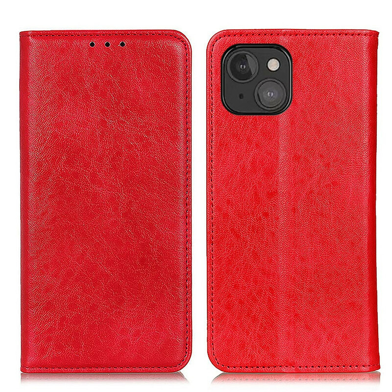 Capa iPhone 13 Mini Split Leather Textured