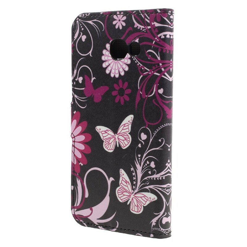 Samsung Galaxy A3 2017 Case Butterflies e Flores
