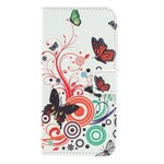 Samsung Galaxy A3 2017 Case Butterflies e Flores