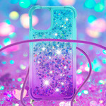 iPhone 13 Mini Silicone Case Glitter e String