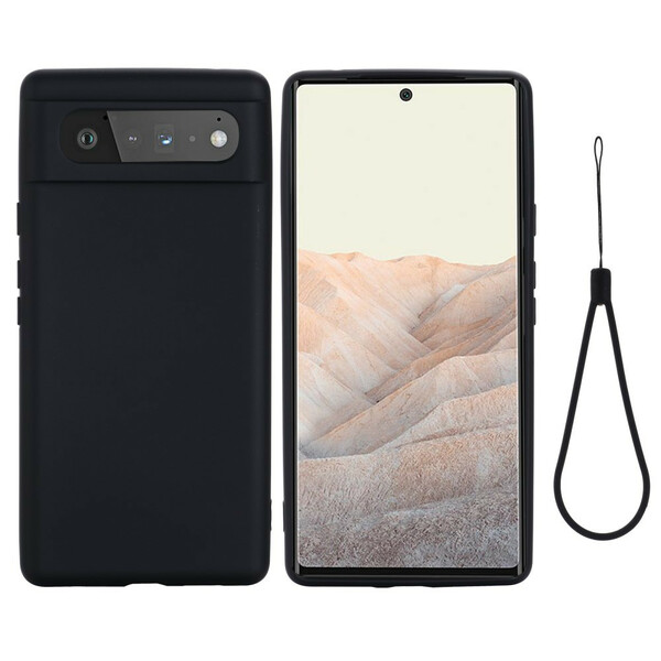 Google Pixel 6 Capa de Silicone Líquido com CordÃ£o