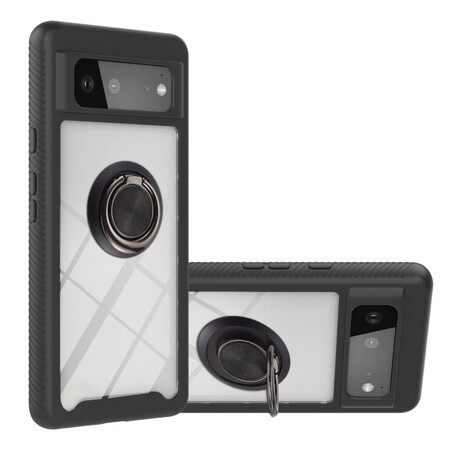 Tampa Híbrida Google Pixel 6 com Bordo Biselado e Anel