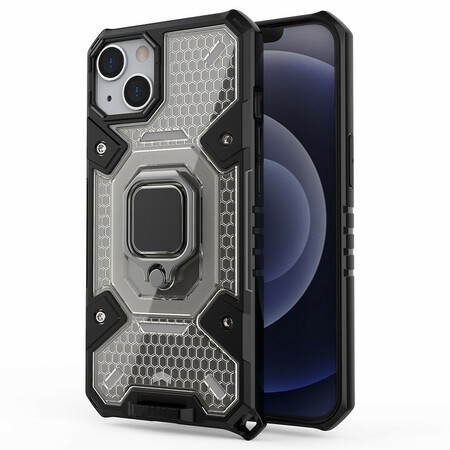 iPhone 13 Mini Capa Honeycomb com Anel