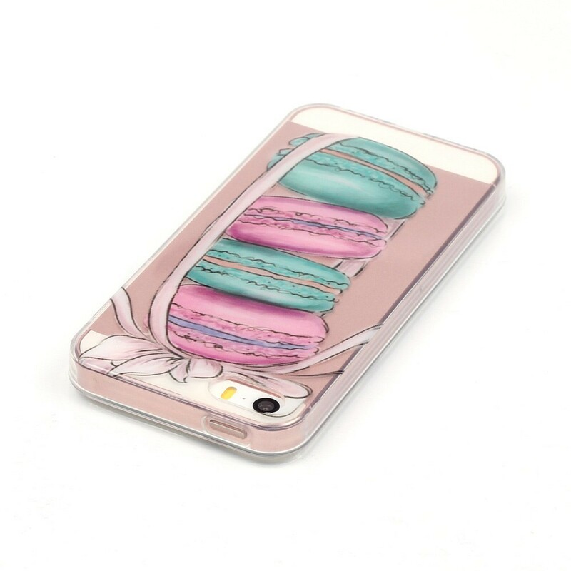 iPhone SE/5/5S Clear Case Macarons Gourmands