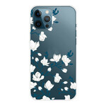 iPhone 13 Pro Max Case White Flowers