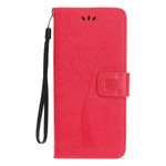 Capa para iPhone 13 Mini Tree and Owls with Strap