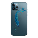iPhone 13 Pro Max Case Beautiful Feather Blue