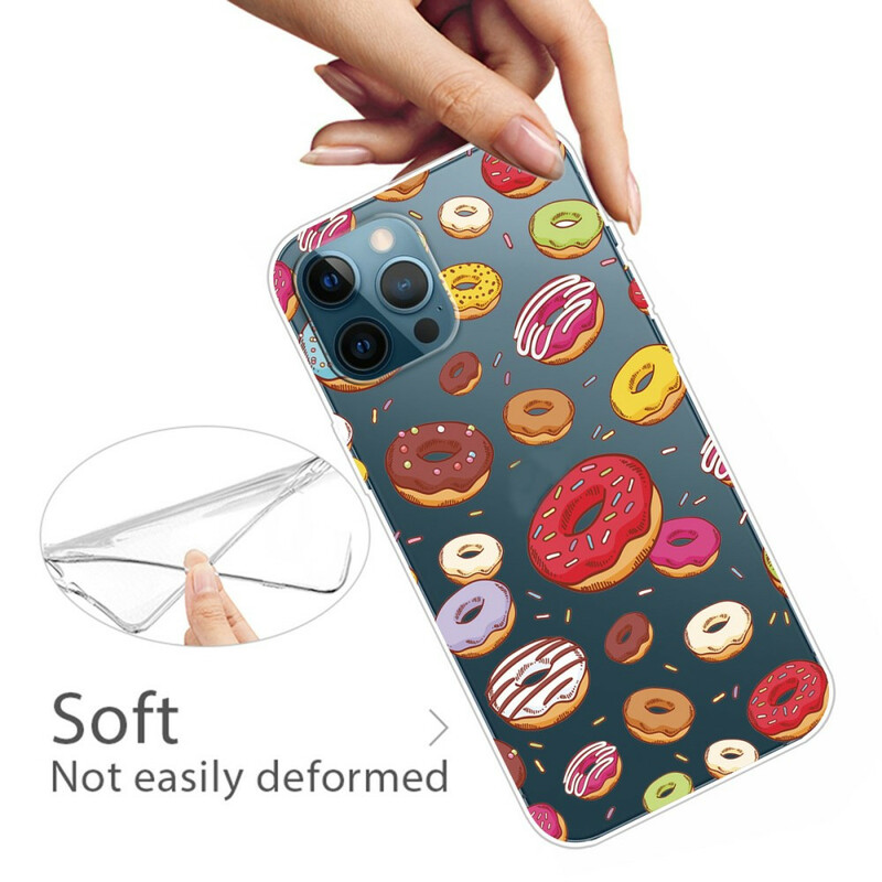 Capa do iPhone 13 Pro Max Love Donuts