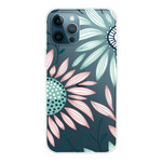 iPhone 13 Pro Max Clear Case One Flower