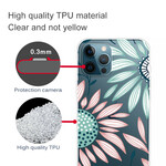 iPhone 13 Pro Max Clear Case One Flower