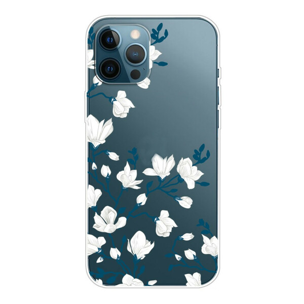 iPhone 13 Pro Case White Flowers