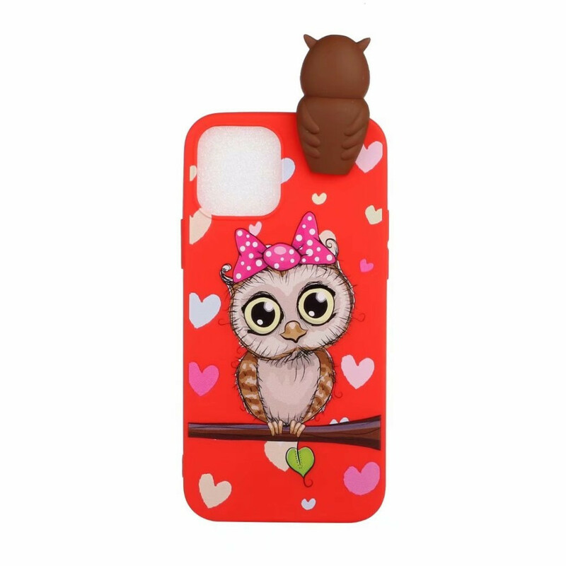 Capa iPhone 13 Pro Miss Owl 3D