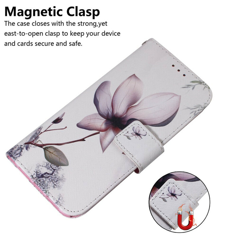 Case iPhone 13 Pro Flower Old Pink
