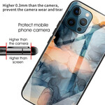 iPhone 13 Pro Case Marble Tempered Glass