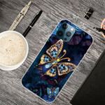 iPhone 13 Pro Max Case Blue Butterflies