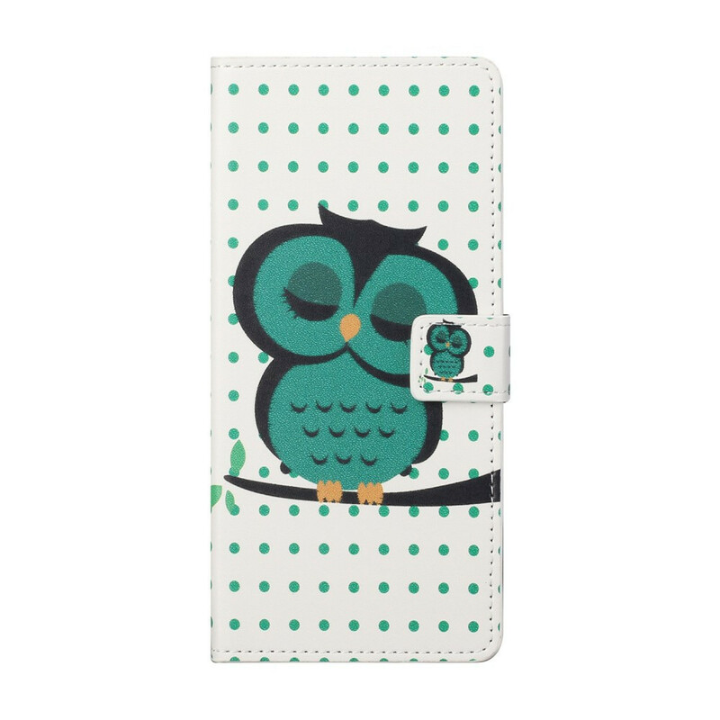 Capa para iPhone 13 Pro Sleeping Owl