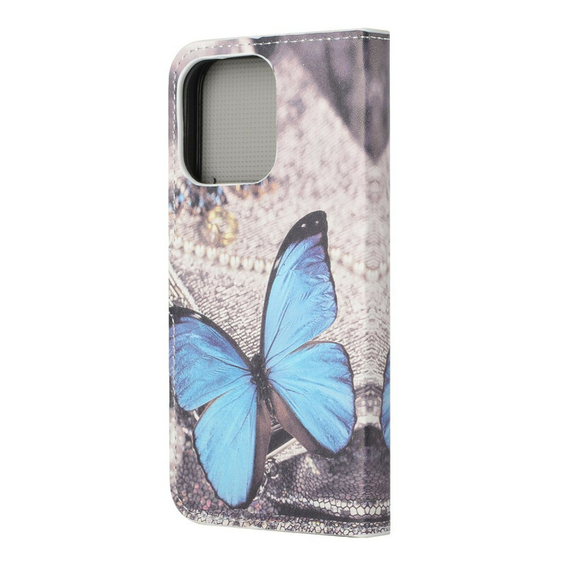 Capa iPhone 13 Pro Butterfly Blue