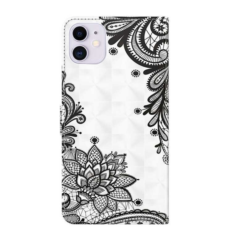 Case iPhone 13 Pro Flowers Lace