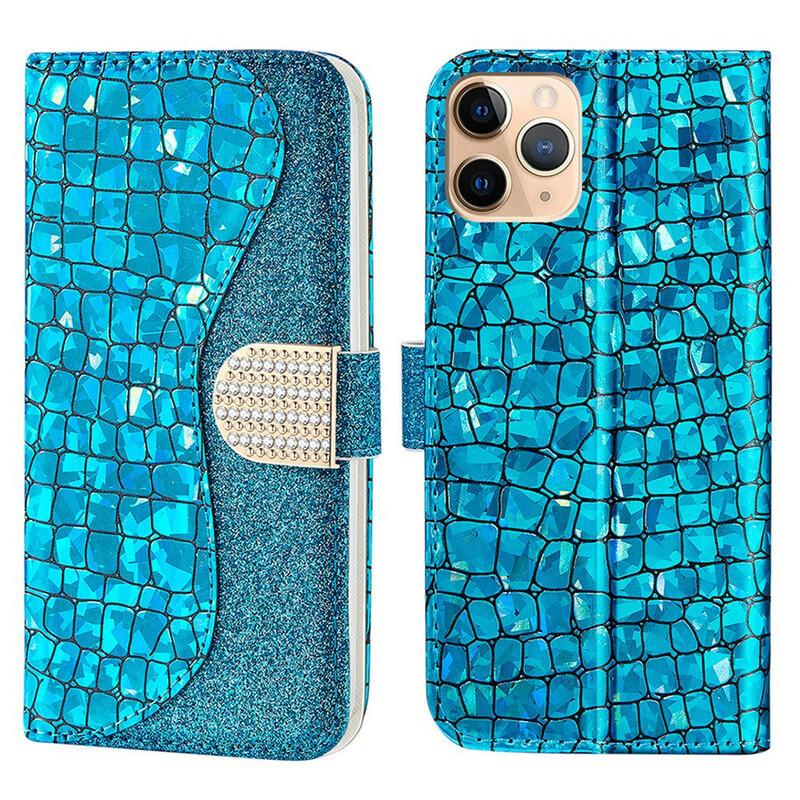 Capa para iPhone 13 Pro Max Croco Diamonds